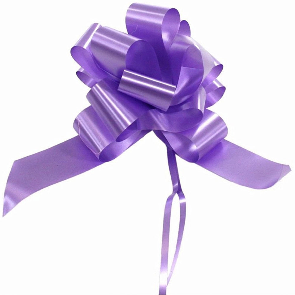 Trade Shop - 50 Coccarde Autotiranti Wedding Matrimonio Nozze Auto Casa Sposi Fiocco Colore - Lilla