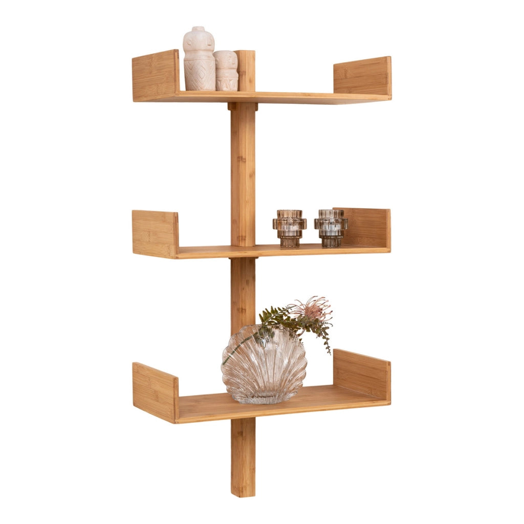 Mensola Villa, Marrone, Bamboo, 25x50x102 cm