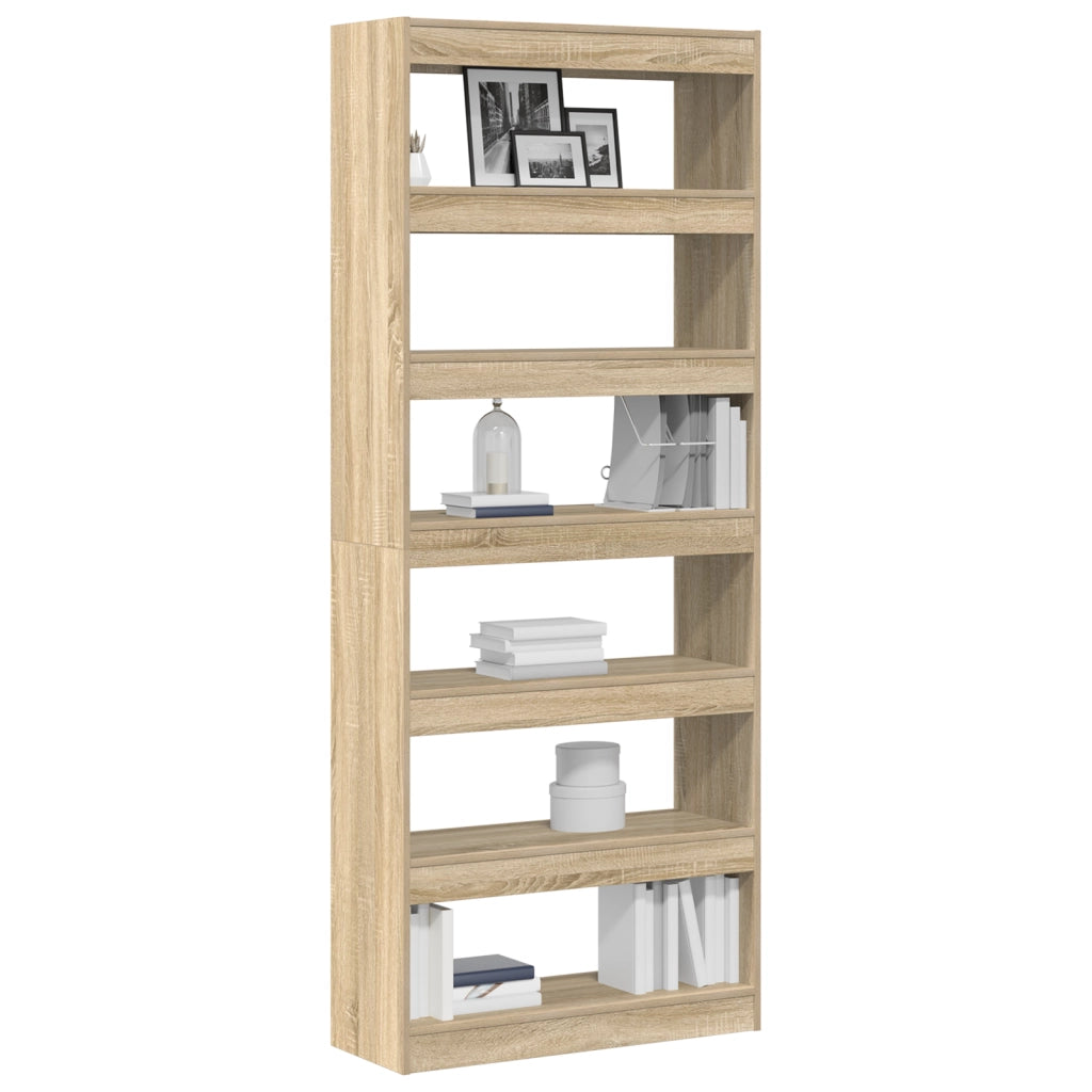 Libreria in Rovere Sonoma Legno ingegnerizzato 80 x 30 x 198 cm