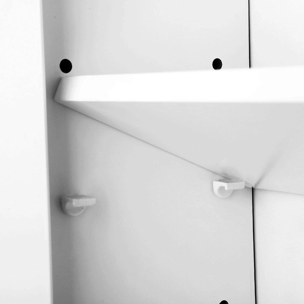 Mobile bagno sospeso Valora con tre ante a specchio | MDF bianco