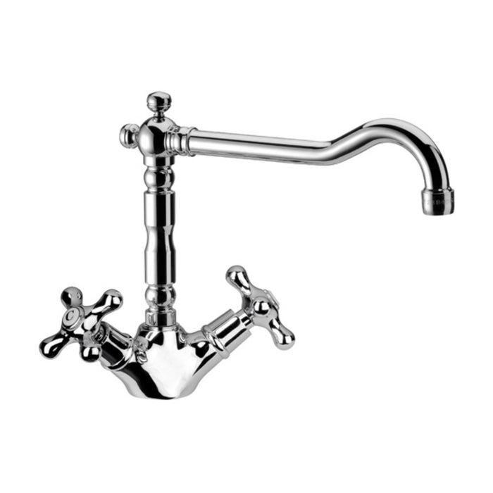Rubinetto lavello con canna antica - serie liberty