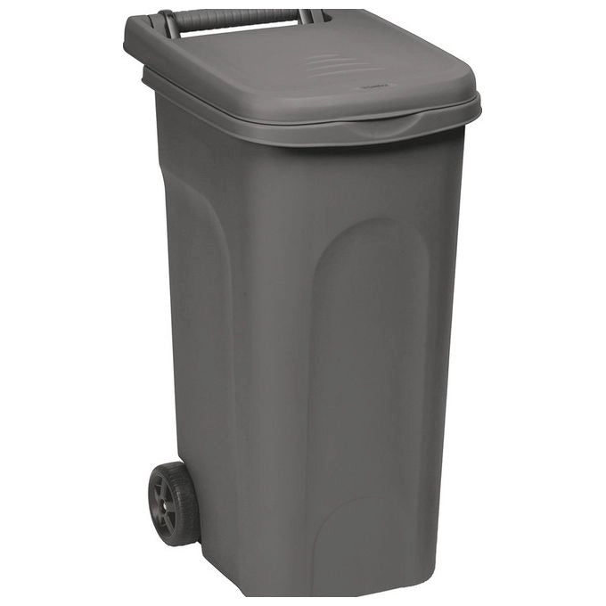 Bidone Urban Con Ruote 80Lt Grigio