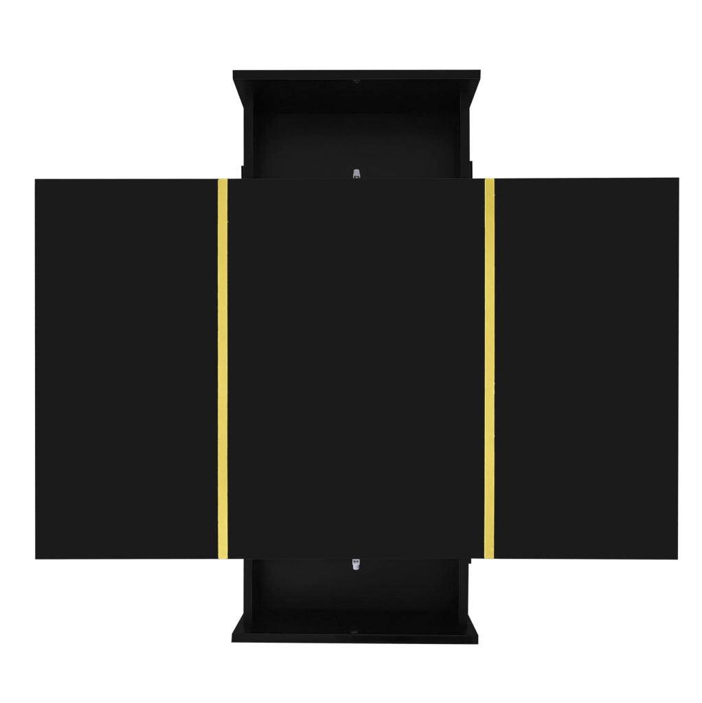Tavolino da caffè nero lucido con 2 cassetti; MDF; 100x60x41;5 cm