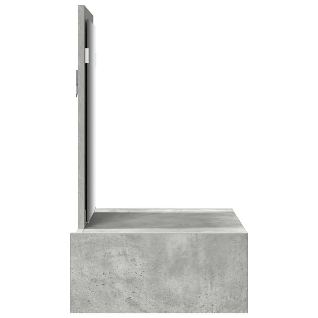 Toeletta | Tavolo da Trucco Grigio 60 x 40 x 70 cm Legno multistrato