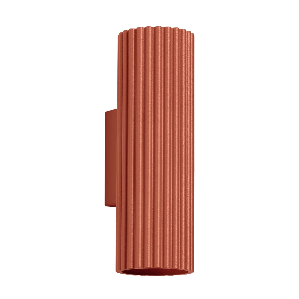 Applique moderna GRAVIO ocra rossa 20cm su/giù 2xGU10