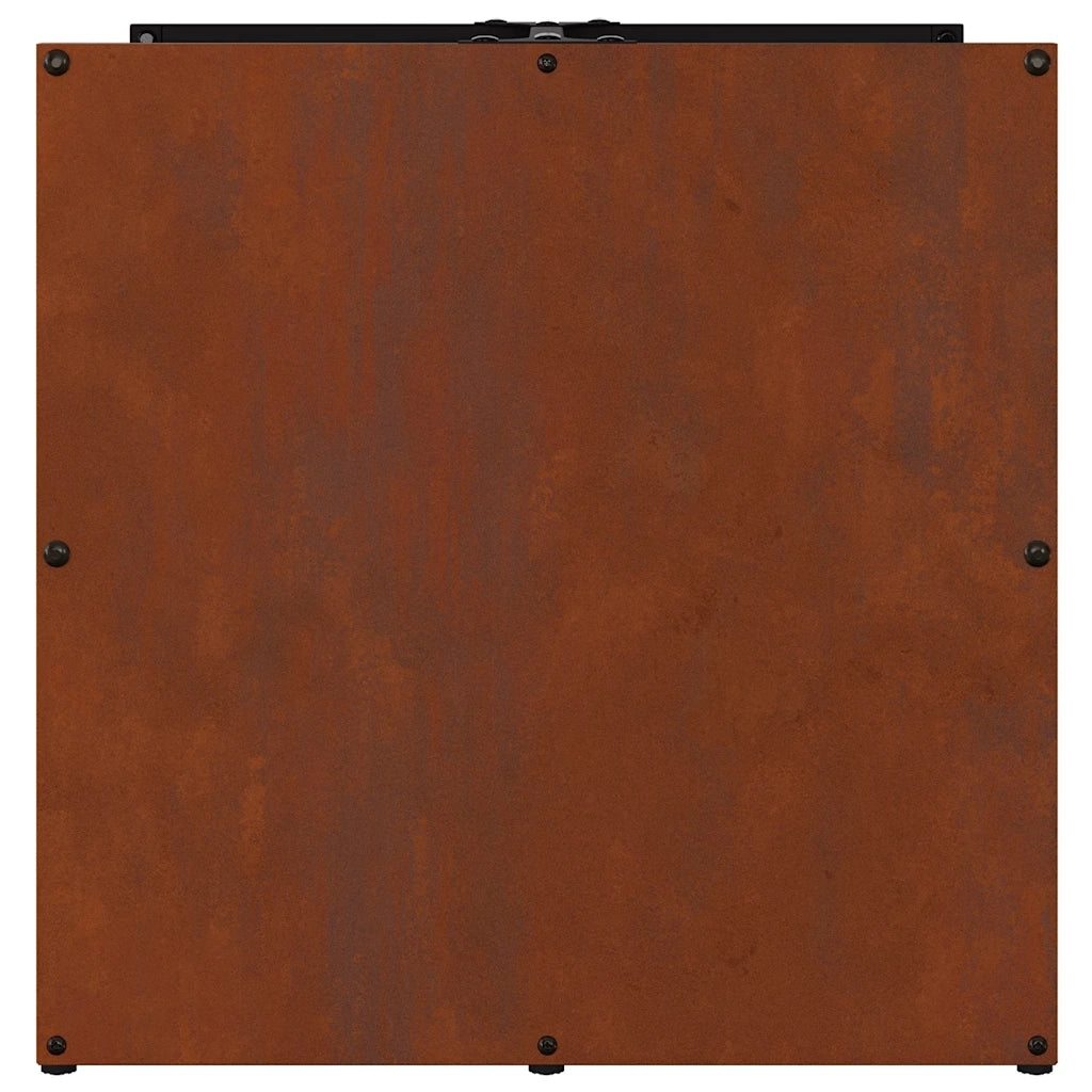 Rastrelliera per Legna da Ardere 40x40x40 cm in Acciaio Corten CFW5627659