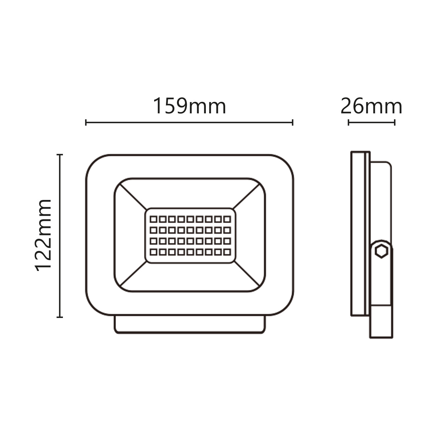 Proiettore LED 9-30V 30W 2550lm 4000K