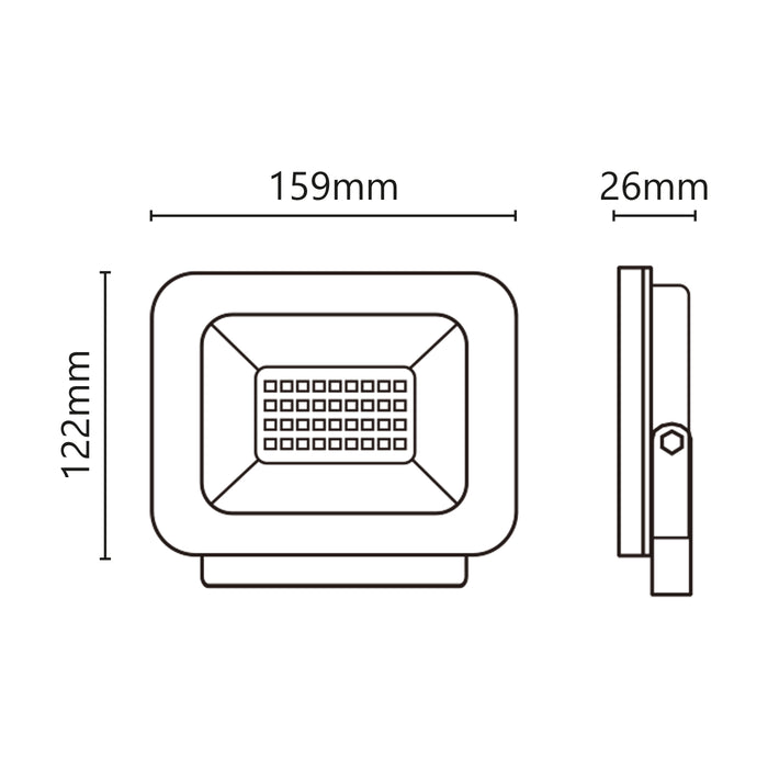 Proiettore LED 9-30V 30W 2550lm 4000K