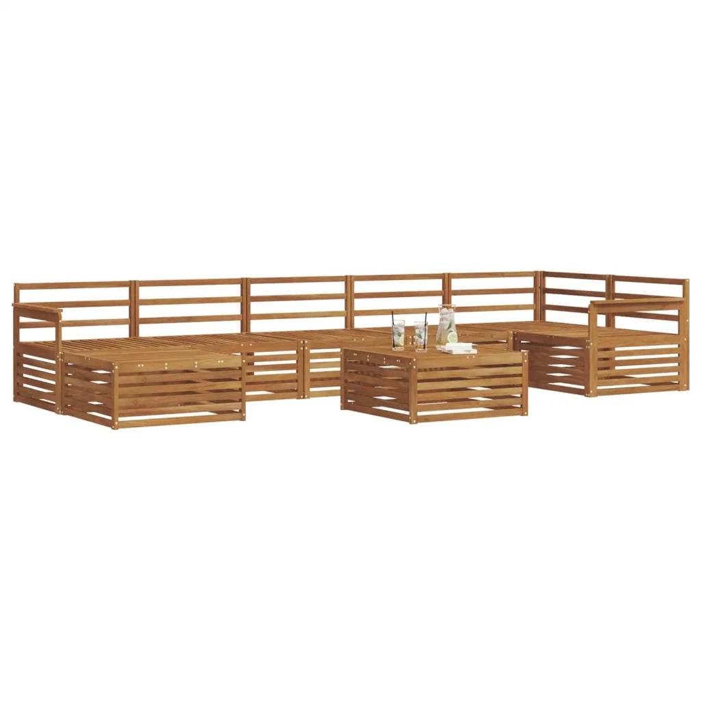 Set di divani da esterno 8 pcs Naturale 3373844