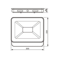 Proiettore LED Bianco 175-265VAC 50W 3000K