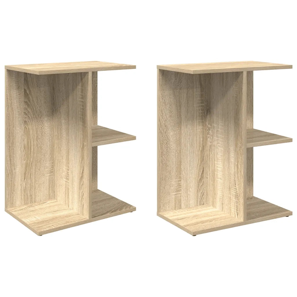 Comodini 2 pz Rovere Sonoma 46,5x29x61 cm in Legno Multistrato 858655