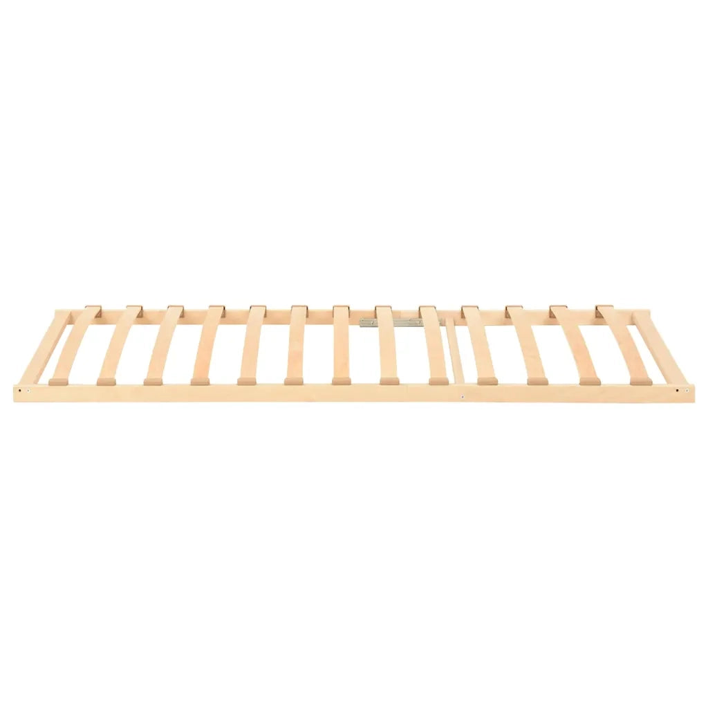 vidaXL Base a doghe Marrone 100 x 190 cm Legno massello di faggio