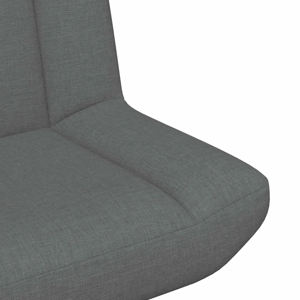 Sedia girevole Grigio Scuro 63 x 75 x 76 cm Tessuto CFW2279247