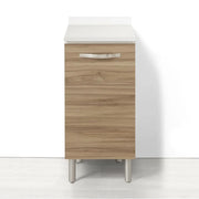 Base per cucina componibile da 40 cm con 1 anta linea MAKA, realizzata in legno 100% MADE IN ITALY, colore Noce, Apertura SX
