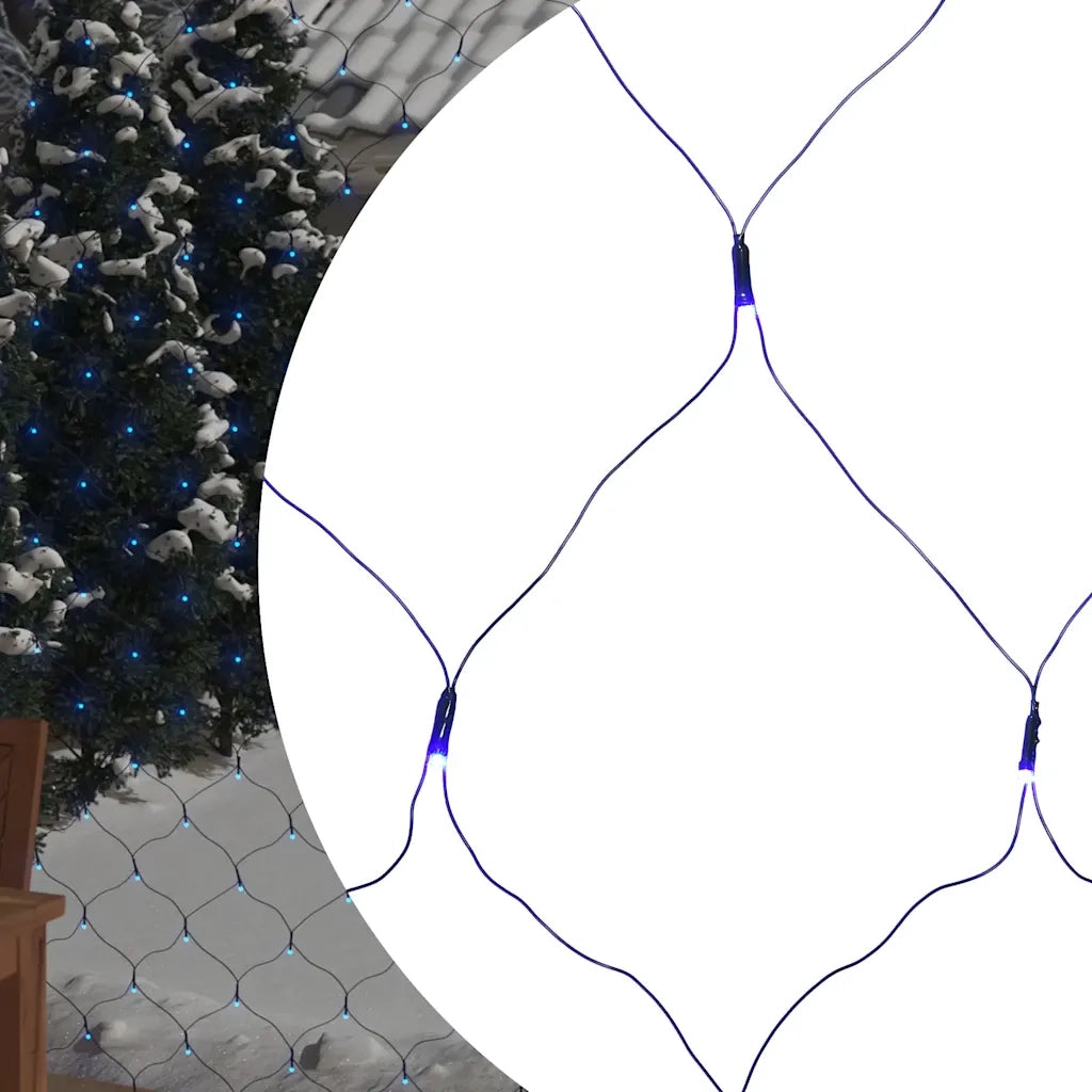 Luci di Natale a Rete Blu 3x3m 306 LED Interni Esterni CFW9623069