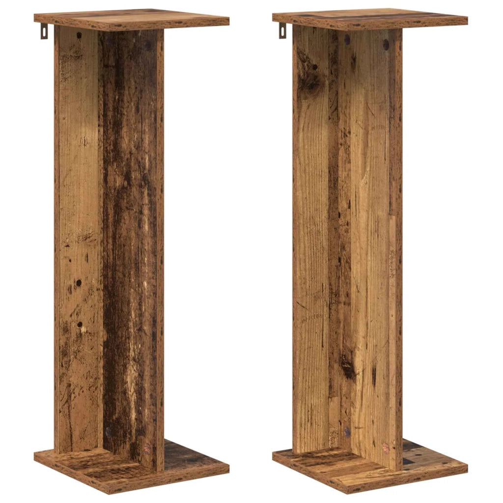 Supporto per piante 2 pcs Legno vecchio 25 x 25,5 x 80,5 cm 899655