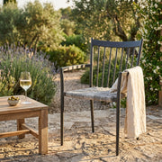 Poltrona da Giardino Impilabile in Alluminio Wicker cm 55x57x86 - BURTON