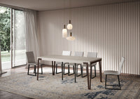 Consolle Allungabile 90-196x40x77 cm Rio Small Premium Cashmere Telaio Ruggine