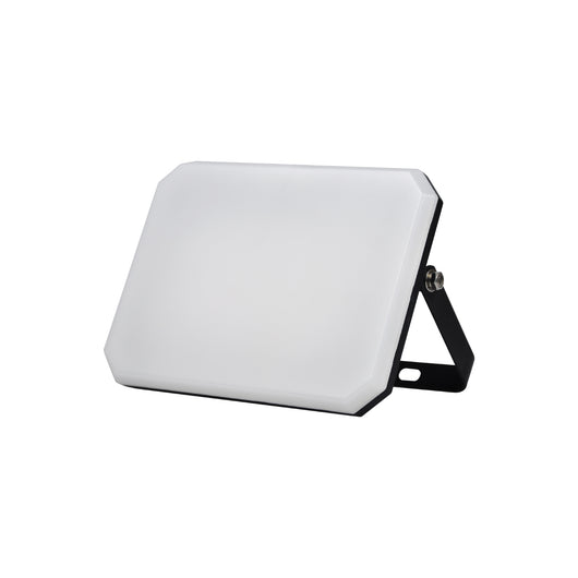 Proiettore a LED Nero Faro da esterno 230V 30W 4000K Cover Milky 3000lm 140x100x25,7 mm