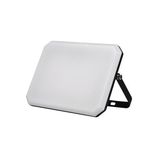 Proiettore a LED Nero Faro da esterno 230V 50W 4000K Cover Milky 5000lm 175x125x27,5 mm