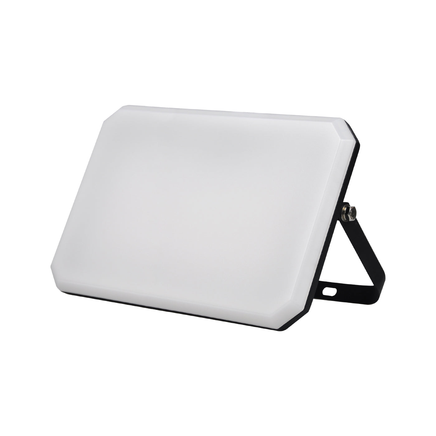 Proiettore a LED Nero Faro da esterno 230V 100W 4000K Cover Milky 10000lm 266x190x30 mm