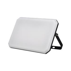 Proiettore a LED Nero Faro da esterno 230V 100W 4000K Cover Milky 10000lm 266x190x30 mm