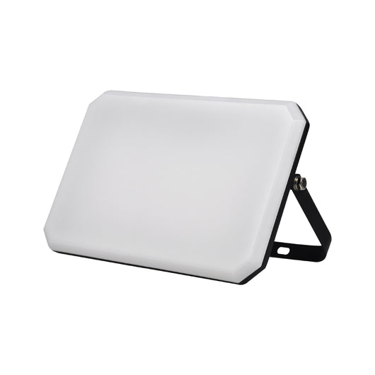 Proiettore a LED Nero Faro da esterno 230V 100W 4000K Cover Milky 10000lm 266x190x30 mm