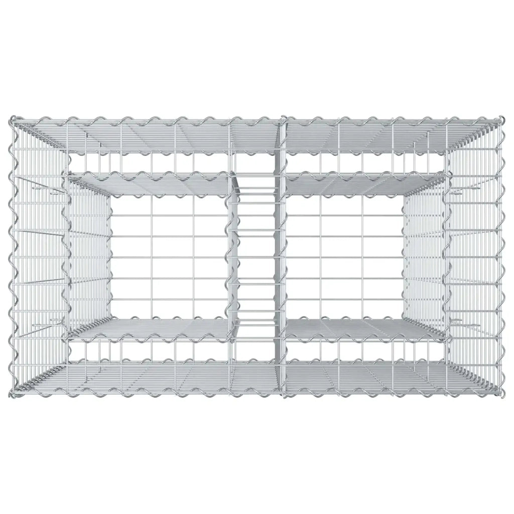 Letto rialzato in gabbione Argento CFW3730003