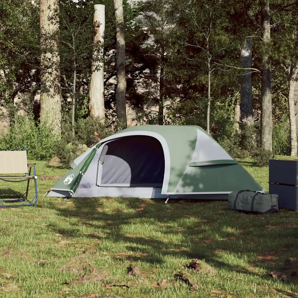 Tenda da Campeggio a Cupola per 1 Persona Verde Impermeabile 94559
