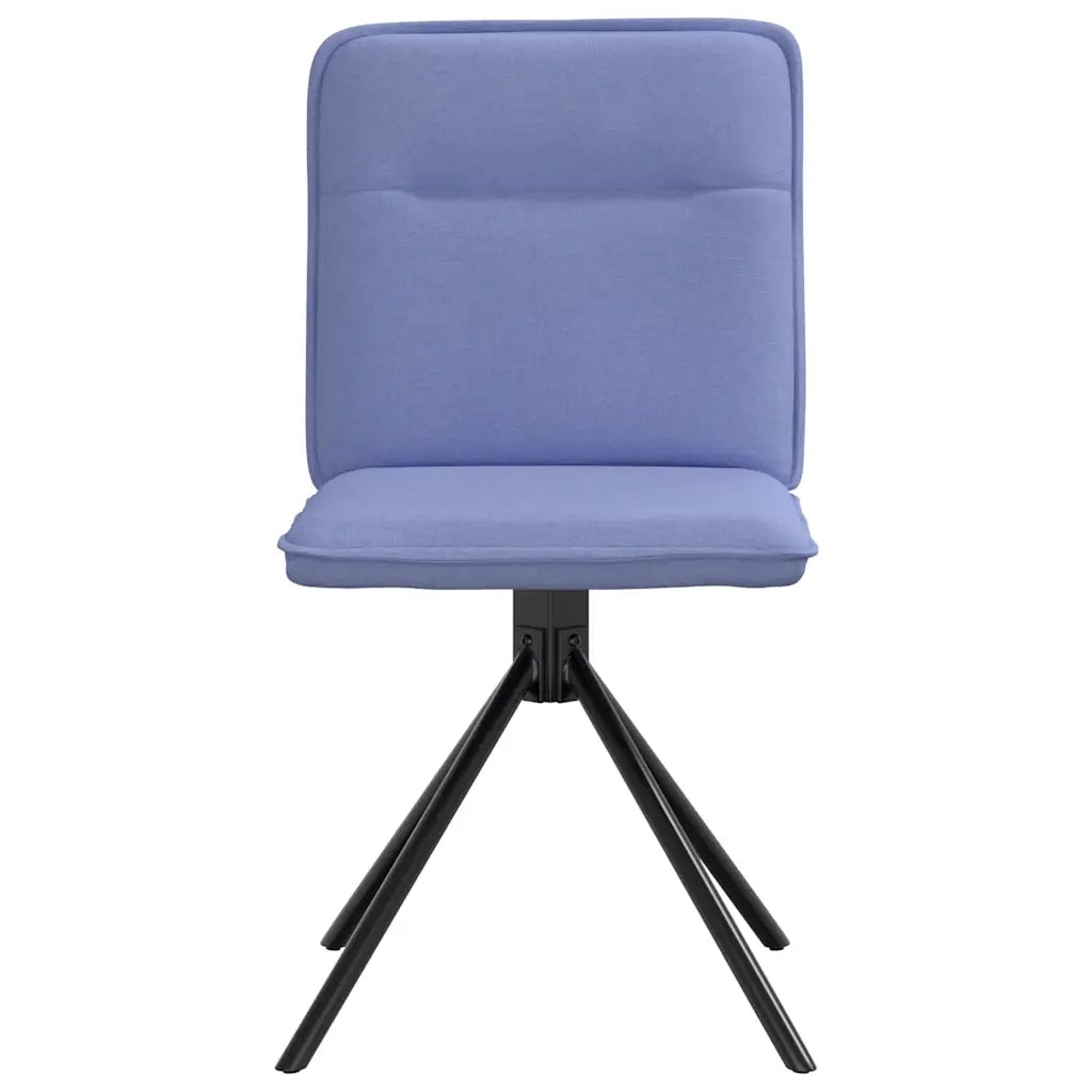Sedie da Pranzo 2 pz Blu Jeans in Tessuto