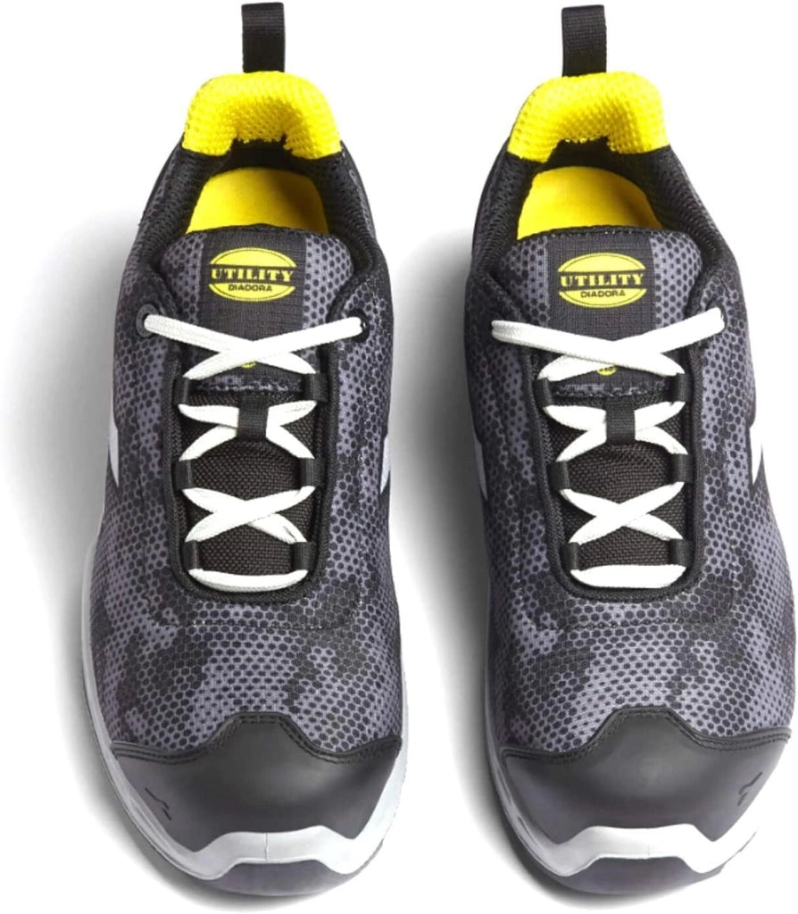 Utility Diadora 701177673 Shark Stable Impact Low Scarpa di Sicurezza S1P SRC ESD Puntale Alluminio 200J colore Grigio Nero