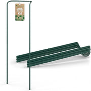 Sostegni in Acciaio a Forma di Foglia - Supporti per Piante per Rose e Hortensie - 10 Pezzi - 100cm x 40cm