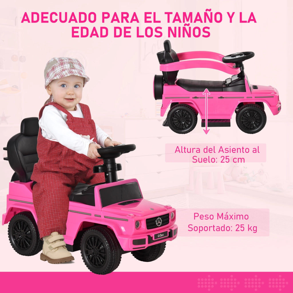 Correpasillos Mercedes G350 Bambini 1-3 Anni ¨C Zephmum ¨C Rosa 85.5x40.5x95 cm