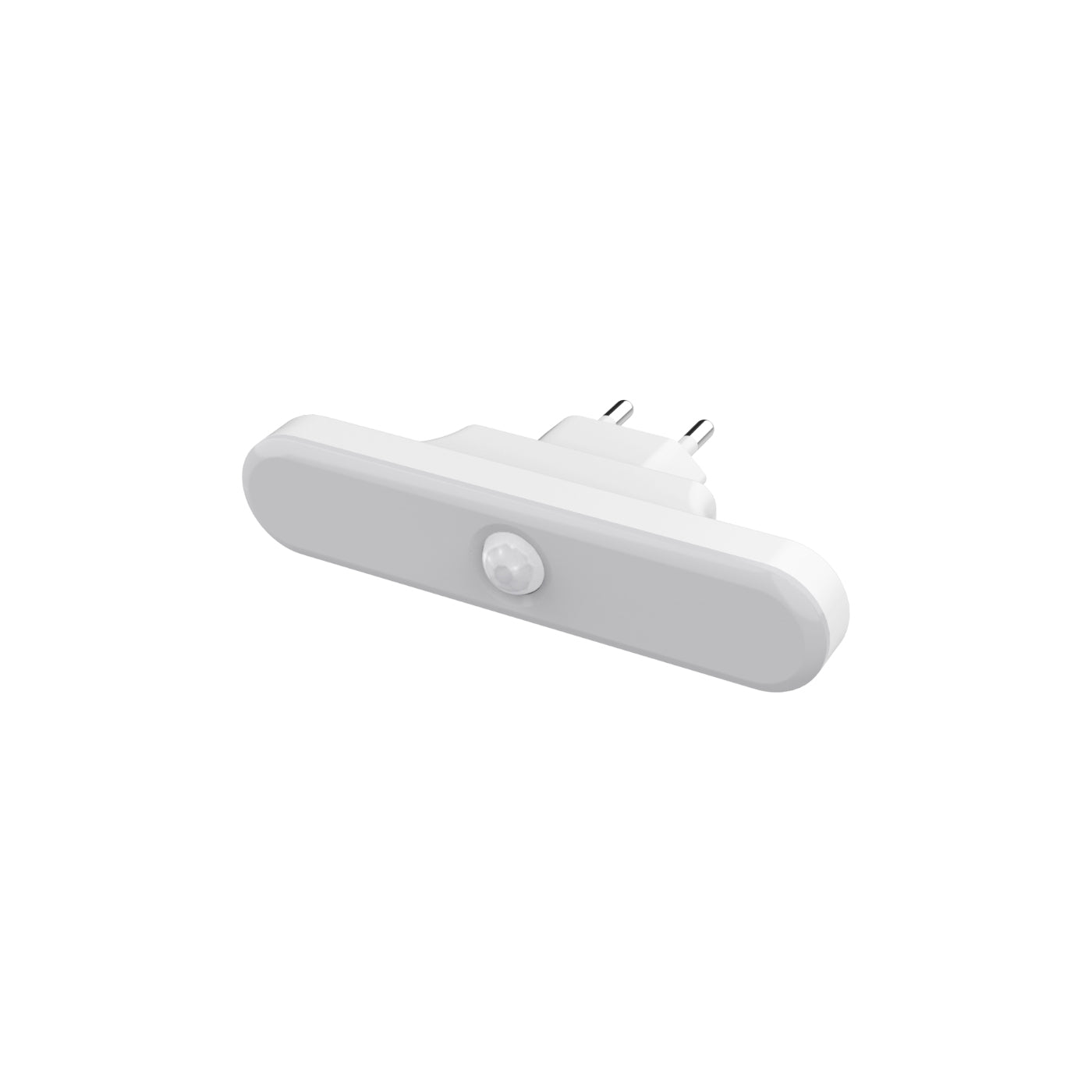 Lampada LED Notturna da Presa 230V con Sensore PIR e Crepuscolare 50lm, Batteria Integrata Li-Ion, Autonomia >3h, 3000K - AlcaPower