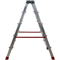 Marvin Scala in Alluminio 3 4 5 Gradini Doppia Salita Nancy Sgabello Pieghevole Richiudibile Salvaspazio Ripie 5 gradini