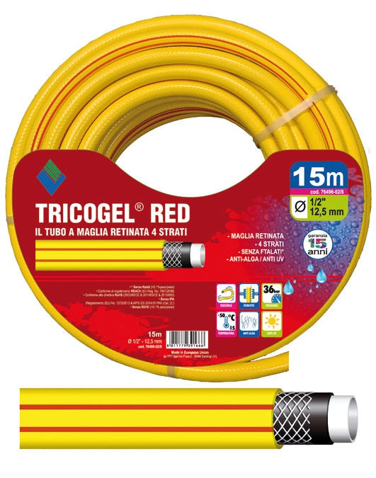 VIGOR-BLINKY 7649620 Tubo Tricogel Red 4 Strati per Irrigazione Interrata 50 m 5-8 mm colore Rosso