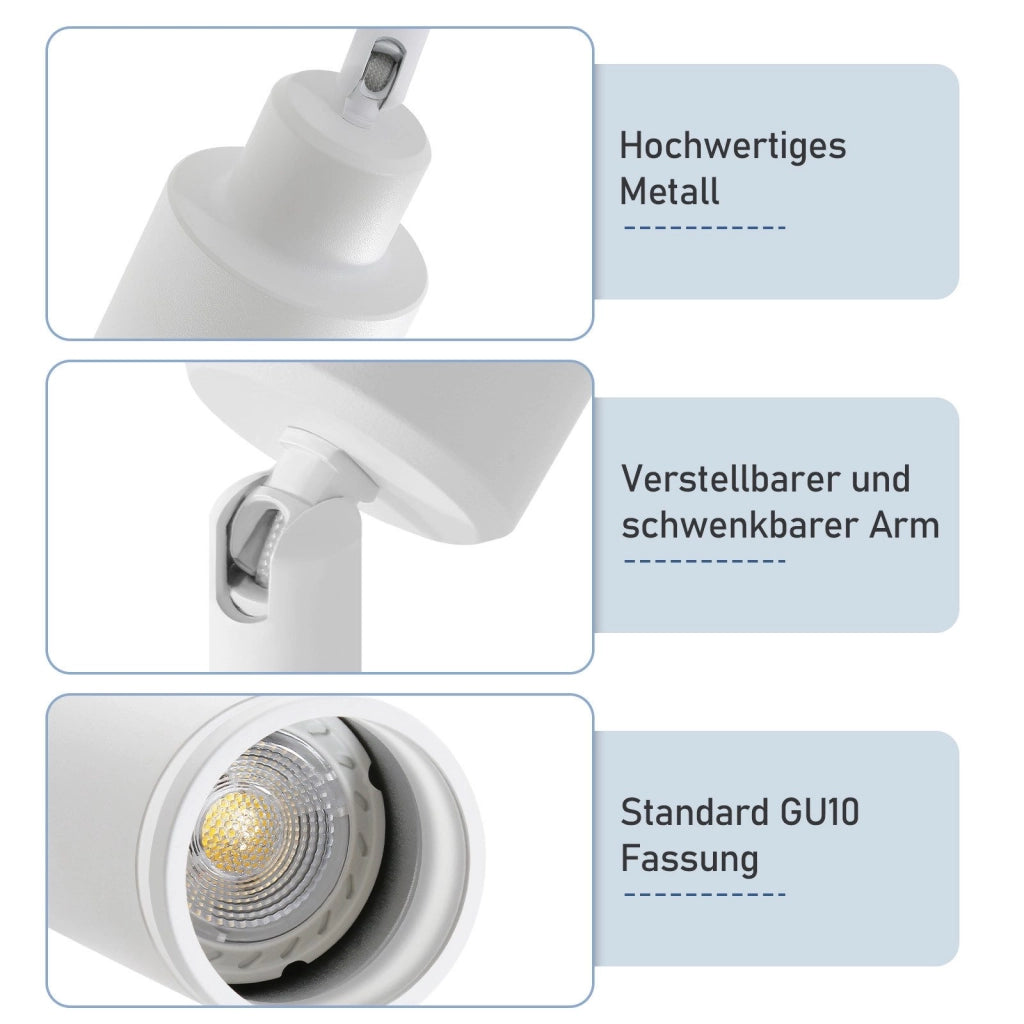 ZMH Faretto da soffitto 4 fiamme giratori per cucina ufficio camera letto
