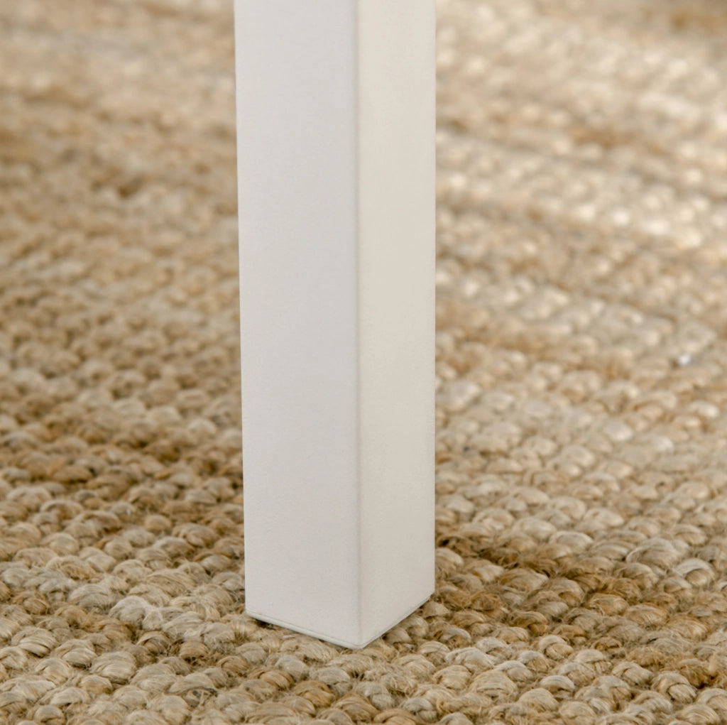 Set da pranzo 3 pezzi 110 x 70 x 75 cm naturale bianco - tavolo pieghevole