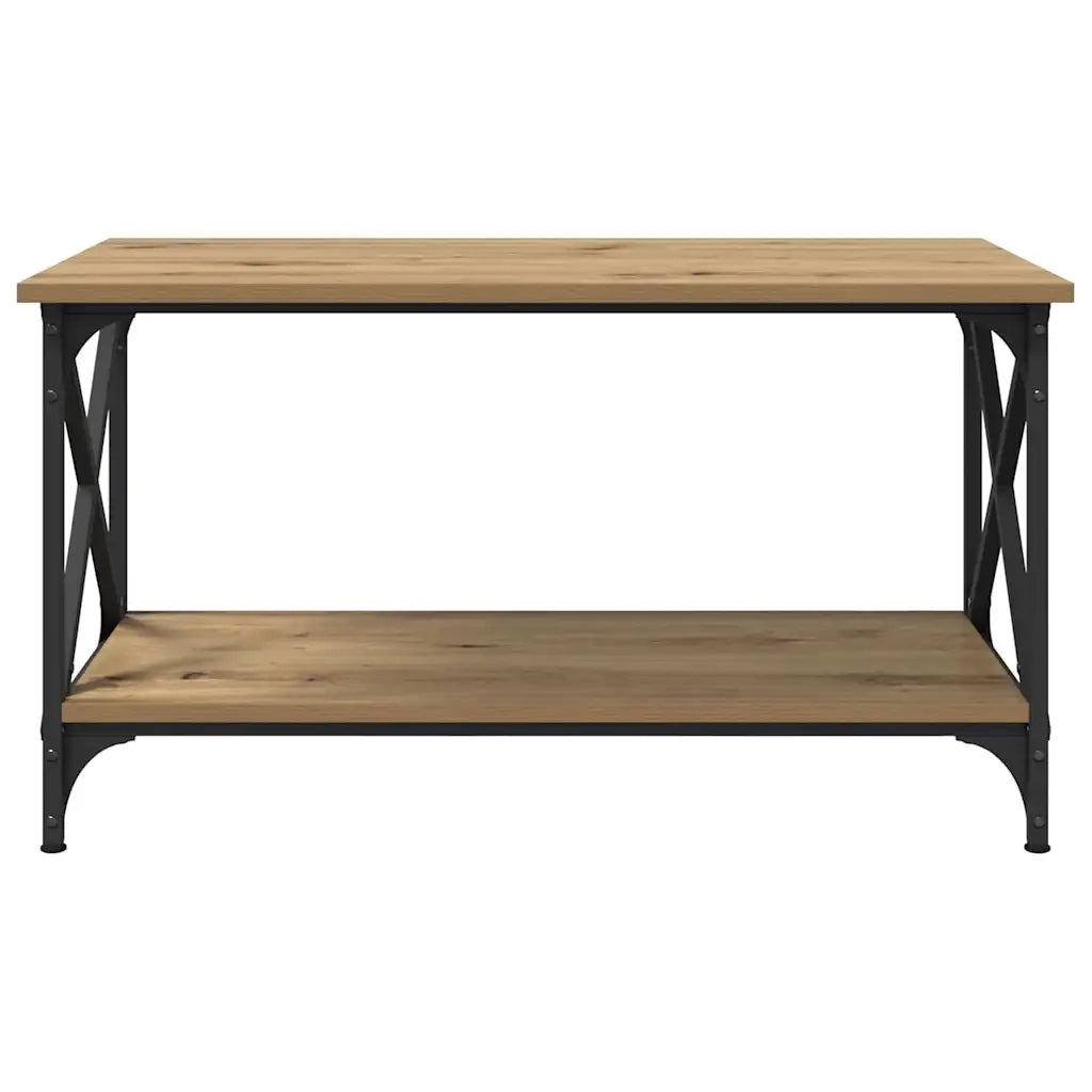 vidaXL Tavolino da salotto rovere artigianale 80 x 45 x 45.5 cm
