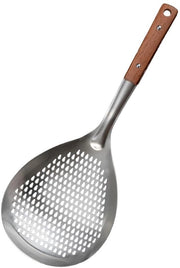 Spazzola per schiuma da cucina 38,7 cm - Spazzola in acciaio inossidabile per schiuma - Manico in legno - Aria di scarico - Cottura - Frittura