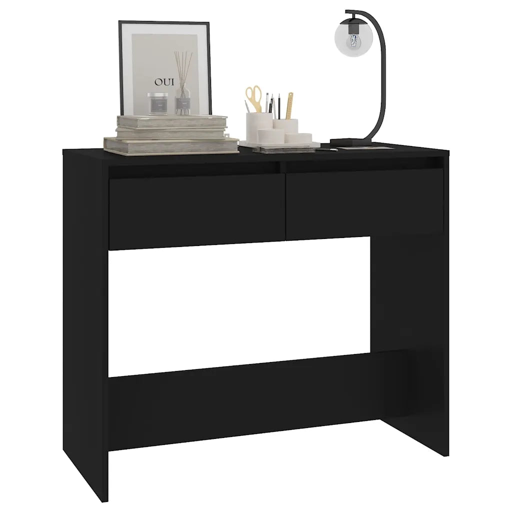 Tavolo Consolle Nero 89x41x76,5 cm in Acciaio 809567