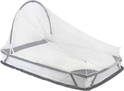 Letto singolo autonomo con rete antizanzare - bianco