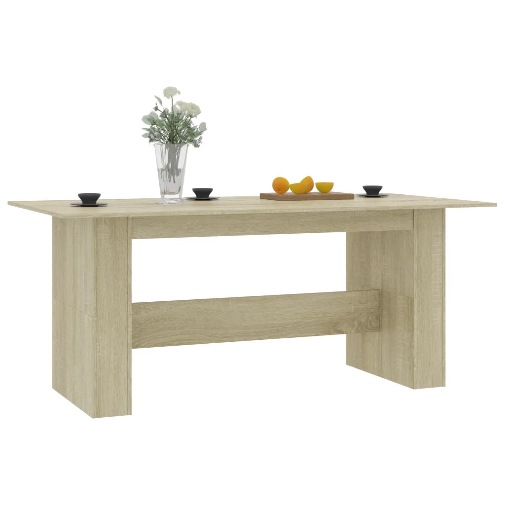Tavolo da Pranzo | Tavolo da cucina Rovere Sonoma 180x90x76cm in Legno Multistrato