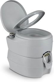 COSTWAY 20L Toilette Portatile con Serbatoio d'Acqua Rimovibile a Maniglia, WC Chimico Comodo per Campeggio, Water Portatile per Adulti e Anziani, Supporto Carico 150kg, 45 x 40 x 42 cm