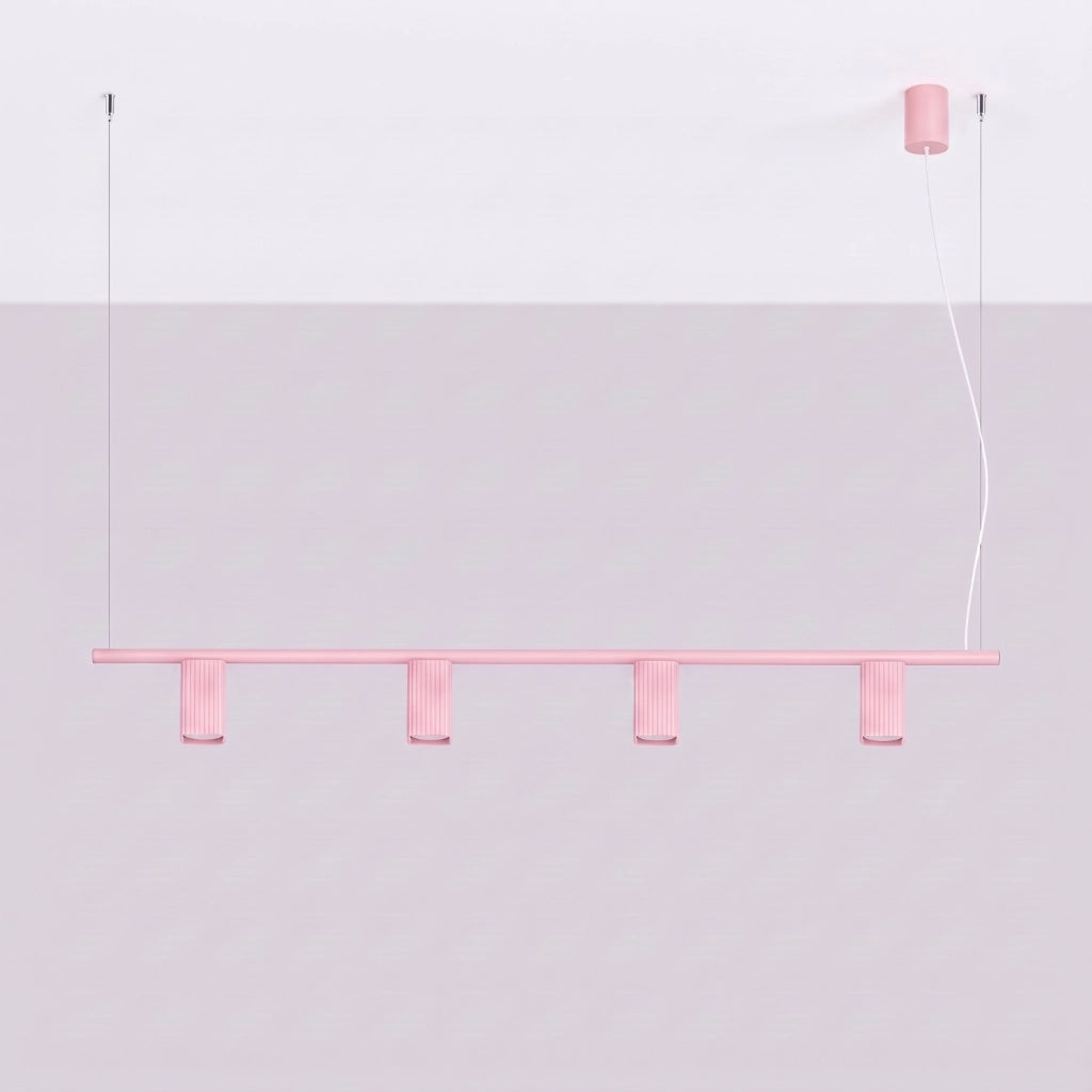 Lampadario RAYO 4 rosa