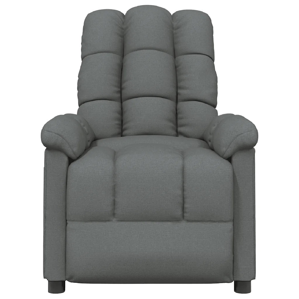 Poltrona Reclinabile in Tessuto Grigio Scuro 289797