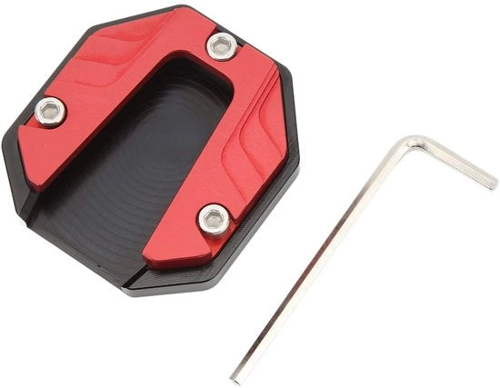 Piastra di sostegno per motocicletta - Piastra di sostegno posteriore - Piastra di sostegno per kickstand - Accessorio di supporto - Piastra di sostegno decorativa - Superficie ampia - Materiali resistenti