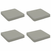 Cuscini per Sedia in 4 Pezzi VUGHT 4 pcs 100% Poliestere Grigio 946286