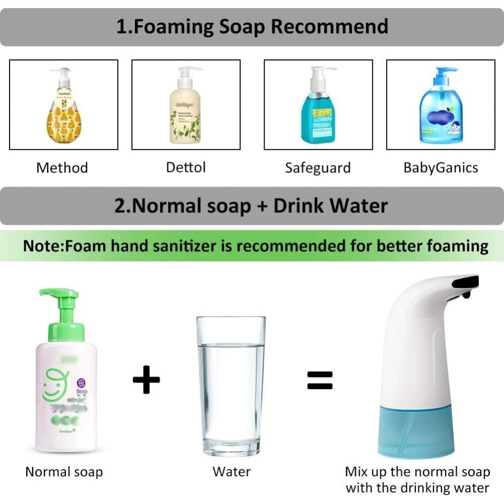 Trade Shop - Dispenser Erogatore Dosatore Sapone Automatico Infrarossi Con Fotocellula 280ml -