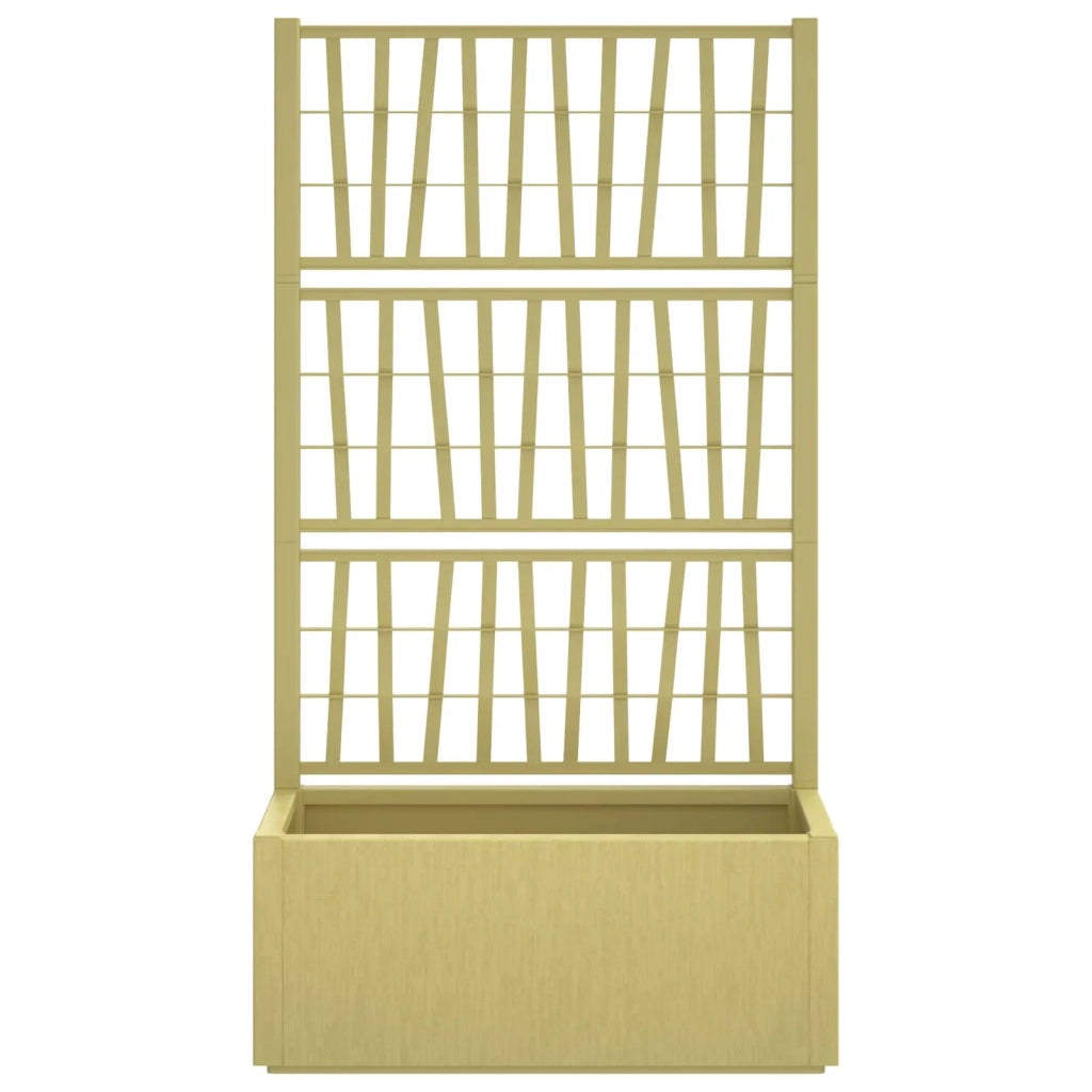 Vaso da Giardino con Trellis Verde 80 x 36 x 140 cm PP